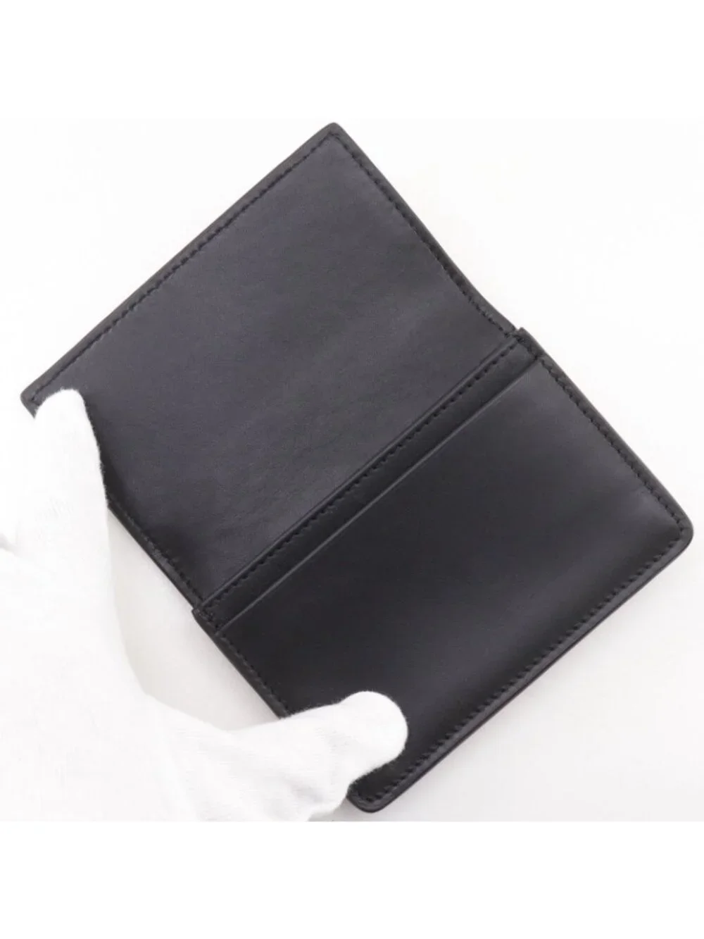 Bottega Veneta Card Case Calf Black Business Holder